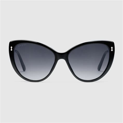 gucci women's cat eye 57mm acetate frame sunglasses